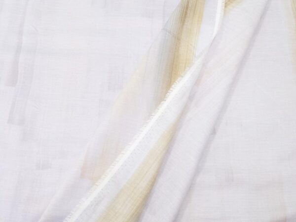 Stoff Baumwolle-Seide Nani Iro Touch a Cord graurosa – Bild 2