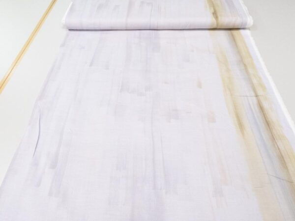 Stoff Baumwolle-Seide Nani Iro Touch a Cord graurosa – Bild 3