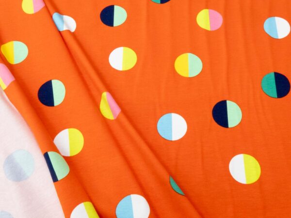 Stoff Jersey Kinderrassel orangerot – Bild 2