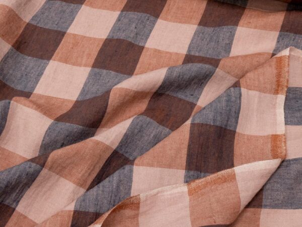 Stoff Dearborn Darks EU Linen Rosa-graublau - Image 2