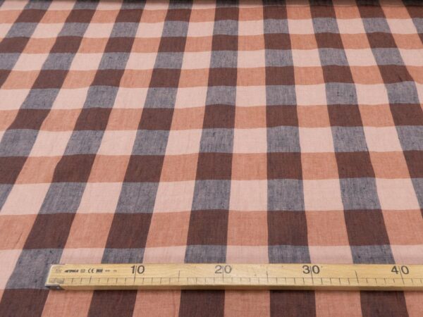 Stoff Dearborn Darks EU Linen Rosa-graublau - Image 3