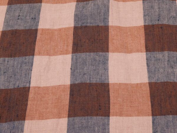 Stoff Dearborn Darks EU Linen Rosa-graublau