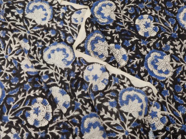 Stoff Indian Cotton Block Print Freedom Block - Image 2