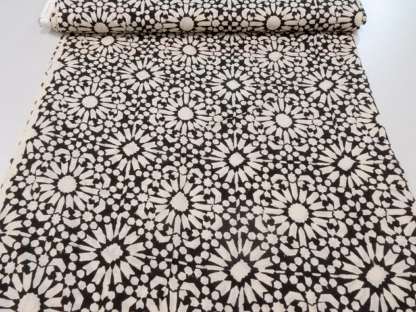 Stoff Indian Cotton Papercut Black - Image 3