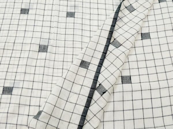Stoff Indian Cotton Stepping Stone Jamdani - Image 2