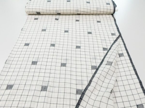 Stoff Indian Cotton Stepping Stone Jamdani - Image 3