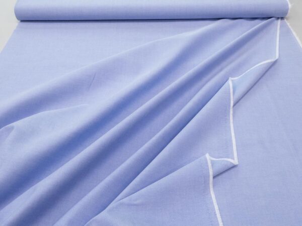 Stoff Baumwolle Oxford himmelblau – Bild 3