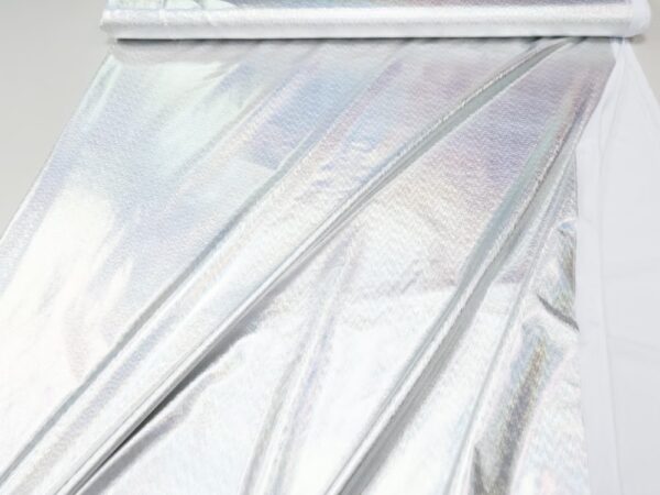 Folienjersey metallic silber – Bild 3